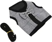 EXAOMBLE 1Set Bunny Harness and Leash Rabbit Vest for Daily Use and Outdoor Activities Comfortable Breathable for Pets Rabbit Suit with Leash