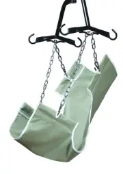 Lumex Standard 2-Point Sling with Commode Opening for Patient Lifts, Canvas F...