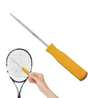 Tennis Racket Stringing Tool | Racquet Repair Cone Threading Hook,Professional Racquet Hook, Racket String Assistance Puller, Straight Awl for Tennis, Badminton & Squash