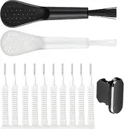 LimCryspp 13-Piece Mobile Phone Port Cleaning Brush, Charging Port Cleaning Kit, Headphones, Camera, Keyboard Small Cleaning Tool Mobile Phone Speaker Cleaning for Removing Dust (IP Interface)