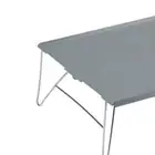 (Grey)Outdoor Folding Table Portable Aluminium Alloy Mini Light Picnic Desk XX