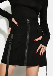 [Punk Rave] Punk Series A-Line Waist Mini Skirt