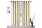 Charmeuse Uncoated Eyelet Curtain 138cm Width x 220cm Drop Metal