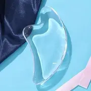 Gua Sha Facial Tools Transparent Natural Resin Face Massage Tool for Body Gua Sha Lymphatic Drainage Massager Fascia Blaster Cellulite Remove Skin Care, Relieve Muscle Tension and Jawline Sculpting