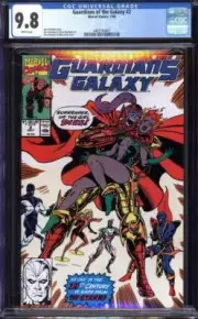 GUARDIANS OF THE GALAXY #2 CGC 9.8 WHITE PAGES // MARVEL 1990
