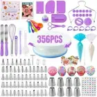 Cake Decorating Supplies Kit Pastry Turntable Piping Nozzle Piping Bag Set