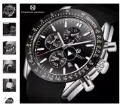 Pagani Design Men's Watch BLACK WATERPROOF