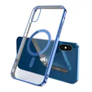 For Apple iPhone XR MagSafe Magnetic Case with HaloLock Shockproof Military Grade Protection Scratch Resistant Back Protective Cover (Light Blue)