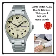 SEIKO Watch ALBA Quartz Titanium Waterproof AQPJ401 Men's Watch Japan New CBP