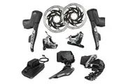 SRAM Red eTap AXS 2x12 Speed HRD Flat Mount 6-Bolt Upgrade Road Kit (Shifters/Calipers/Rotors/FD+RD/Battery/Charger)