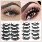 Wispy Handmade Extension Tools False Eyelashes 3D Mink Hair Natural Long