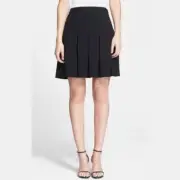 SZ 10 Diane von Furstenberg DVF INDIGO Gemma Mini Skirt Godets $468