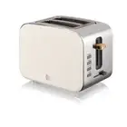 2-Slice Toaster 9"X8.5" Standard Slot Specialty Refrigerator White