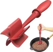 Meat Chopper, Heat Resistant Meat Masher for Hamburger Meat, Ground Beef - Red