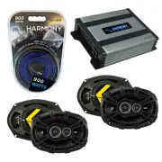 Fits Jeep Compass 2007-2014 Speaker Replacement Kicker (2) DSC693 HA-A400.4 Amp