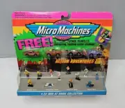 MICRO MACHINES 1993 GALOOB 22 MEN AT WORK & 4 COLOR CHANGE NEW & SEALED ON CARD