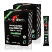 25 Count Single Serve Instant Decaf Coffee Packets - 2 Pack | Decaffeinated O...