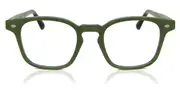 Square Full Rim Wood Men's Glasses Online Green Size 48 - Lenses Included - Private Health Rebate - Blue Light Block - Oh My Woodness!