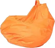 Luxshiny Bean Bag Cover Orange Bean Bag Chair Cover Only Large Size Washable Lazy Sofa Supply No Filler Easy to Cle