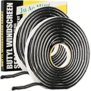 ZOOFOX 2 Pack Butyl Seal Tape, 3/8" X 30 Feet Black Rubber Sealant Tape, Leak Pr