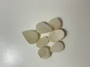 Natural Druzy (Drusy) Quartz Gem Flat-back Cabochons, 7 Piece Lot (125.20 cts)