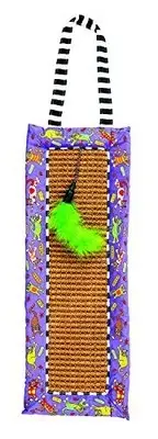 Fat Cat Scratchy Mat Doorknob Hanger for Cats with Catnip