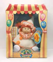 Vintage Cabbage Patch Kids Circus Doll Red Hair Mask With Box Read Description