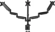 Triple Monitor Stand, 3 Monitor Desk Mount for Three Flat/Curved Computer Screen