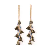 2X Witch Bells Protection For Door Knob Hanger Wind Chimes Clear Negative Energy