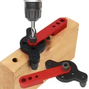 6/8/10mm Vertical Pocket Hole Dowel Jig Kit Carpentry Self Centering Drill Guide Locator Aluminum Woodworking Hole Punch