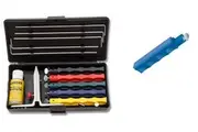 Lansky Deluxe Knife Sharpening System - 5 Hones + Lansky Super Sapphire Hone Bundle