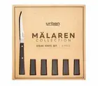 Urban Cutlery Malaren 6 Piece Steak Knife Set - 6 Stainless Steel steak knives