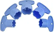 5 pcs/Set 2.2GPM Cache Faucet Aerator Key with 5 Pieces Faucet Aerator Removal Wrench Tool