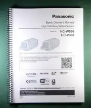 Panasonic HC-W580 HC-V380 Basic Manual: Full Color & Protective Covers