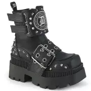 Demonia Wrath-58 Gothic Punk Rock Chunky Heel Platform Boots