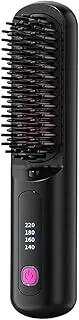 Cordless Straightener, Portable Hair Straightener, Rechargeable Hair Styling Comb, 4 Temperature Levels, Fast Heating PTC Design for Teens Women Home Travel, 1.77x8.07 inches