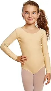 [Leveret] Girls Leotard Basic Long Sleeve Ballet Dance Leotard (2T-14 Years) Variety of Colors
