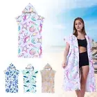 Poncho Changing Robe with Zipper Hooded Towel Poncho Robe Highly Absorbent JUY