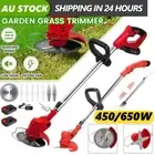 2 Battery 6 Blade Cordless Grass Trimmer Lawn Whipper Snipper Kit Garden Tool