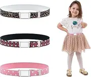 [Umimiss] Kids Belt - 3 Pcs Boys Belts Set, Magnetic Buckle Adjustable Elastic Belt, Stretchy Belt for Boys Grils, Kids Belts with Stars Cars Pattern, Easy to wear and take off Student Belt