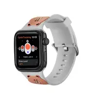 在飛比找ETMall東森購物網優惠-適用apple watch7654321代se硅膠卡通表帶蘋