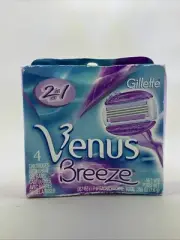 4 Gillette Venus Comfort glide Freesia Razor Blades Refill Cartridge fit Embrace