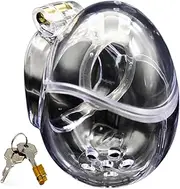HGDTYRI Chastity Belt For Men, Full Bondage Penis Cage Cb6000 Chastity Cage Pc Transparent Chastity Cage Sex Toys For Men(Dornenlos,48mm)