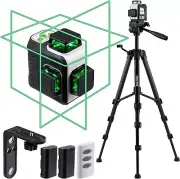 Firecore Laser Level - Tripod - 3x360 Green Beam - Self Leveling - Remote - NIB