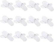 OATIPHO Bulk Slippers for Guests 12 Pack of Soft Comfortable Home Slippers for Hotel Spa Use