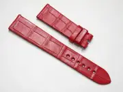 Van Cleef & Arpels Red Alligator Strap 19mm x 16mm OEM New !