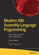 Modern X86 Assembly Language Programming: Covers x86 64-bit, AVX, AVX2, and AVX-512, 2/e (Paperback)-cover