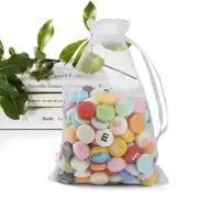 50 Pack Organza Bags Small Mesh Drawstring Bags for Candy Jewelry Party Gifts