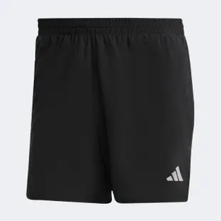 【adidas 愛迪達】OTR Cooler SH 男 短褲 運動 慢跑 路跑 反光 修身 輕質 吸濕排汗 黑(HN0791)