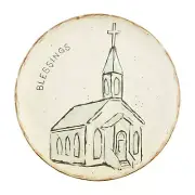 Mud Pie Church Blessing Platter, 12 1/2" Dia